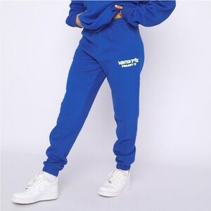 White fox blue sweats